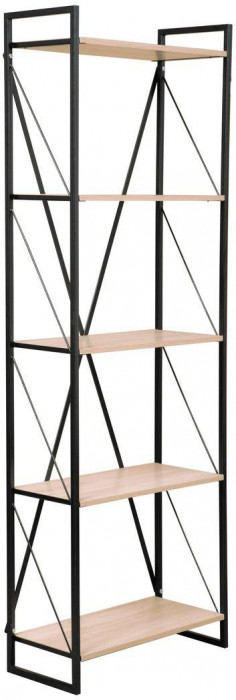 Скарлетт Стеллаж 710 Дуб сонома/Черный