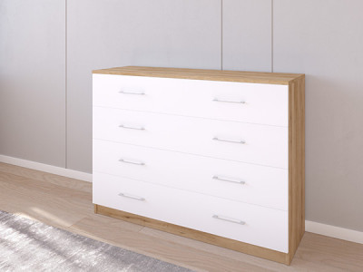 Комод 05/23 120х40х90 Эвок Прибрежный/Белый