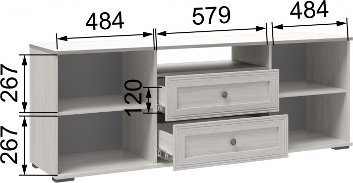 Ричард Тумба для ТВ-техники РТ-1 ясень анкор светлый