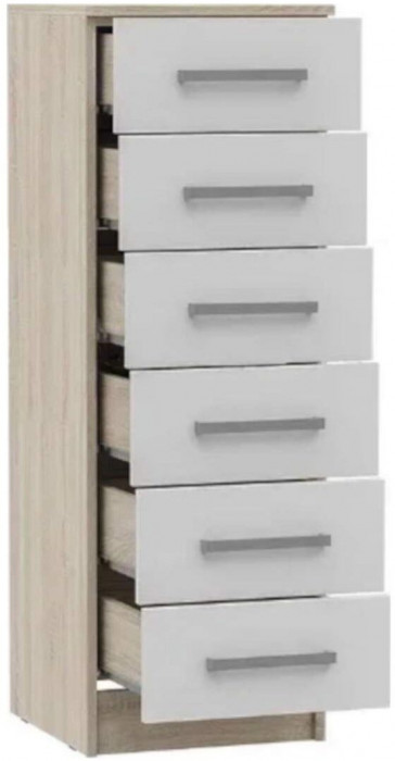 Мартина Комод 400 (Дуб Сонома / белый)