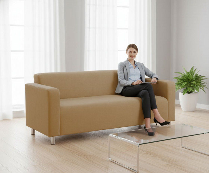 Диван прямой Томи, 160 см, велюр, бежевый