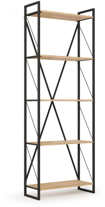 Скарлетт Стеллаж 940 Дуб сонома/Черный
