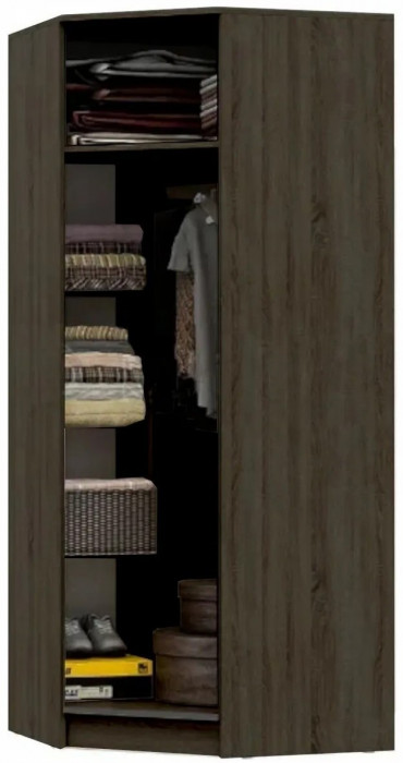 С/Г Мартина Шкаф угловой для одежды (Дуб Сонома / белый)