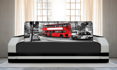 Диван книжка с принтом Автобус 1