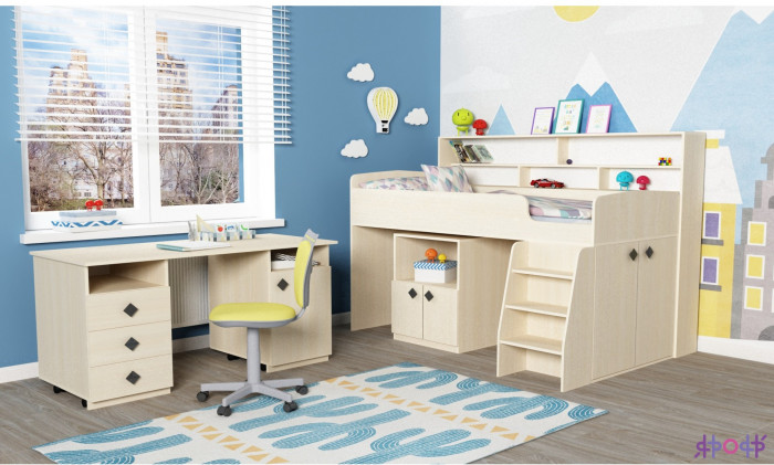 Кровать-чердак Малыш 5 (Винтерберг/Винтерберг)