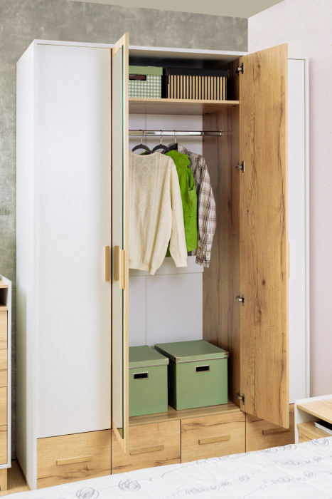 Шкаф для одежды и белья Айрис 555, дуб