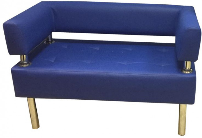 Диван Бизнес 200, экокожа, синий