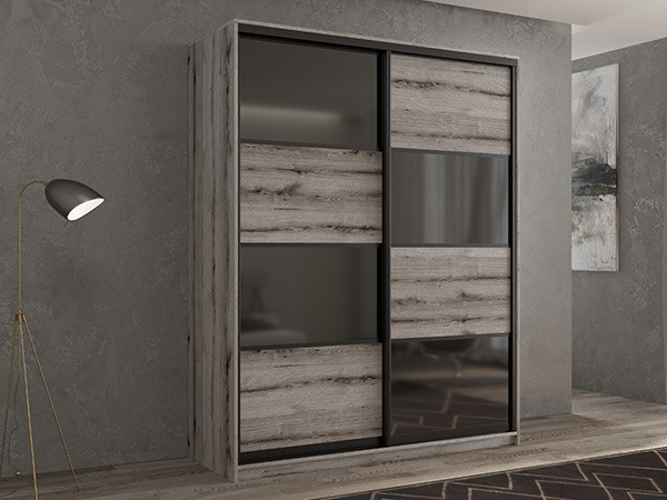 Шкаф-купе Кааппи 13 Эвок Окаменелый 160х60х230 см