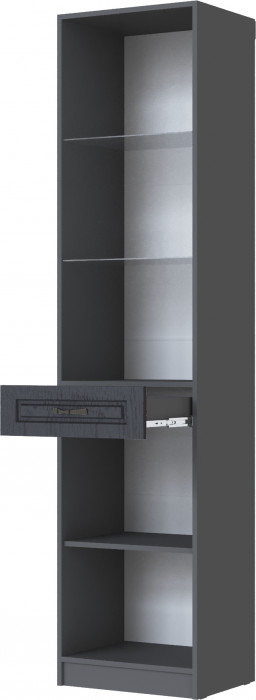 Пенал-витрина Апполия, Графит серый/Лунный кратер