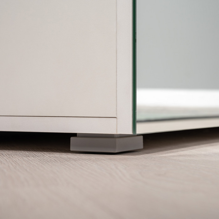 Октава Прихожая 10, цвет белый шагрень/дуб крафт золотой/фасады МДФ белый шагрень, ШхГхВ 129,3х35,4х197,6 см., универсальная сборка