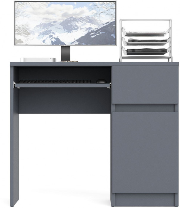 Мори компьютерный стол МС-1 правый, графит