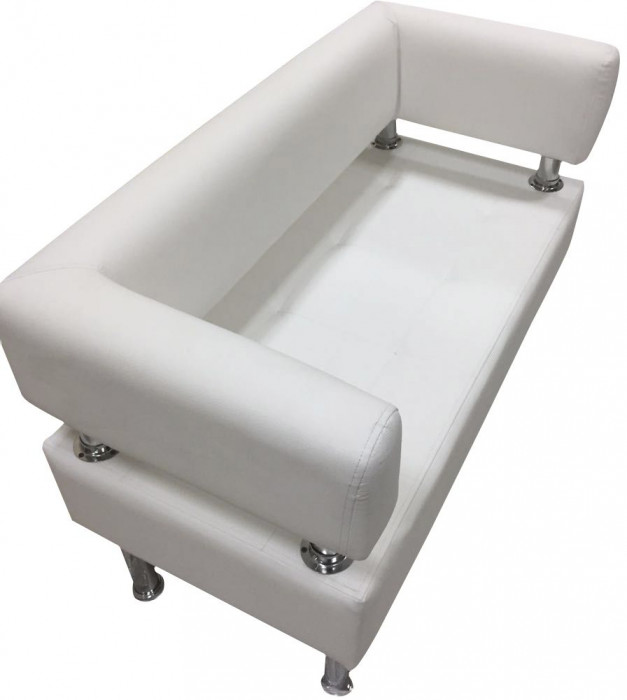 Диван Бизнес 200, экокожа, белый