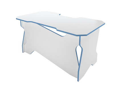 Игровой компьютерный стол RVG Белый/Голубой 100