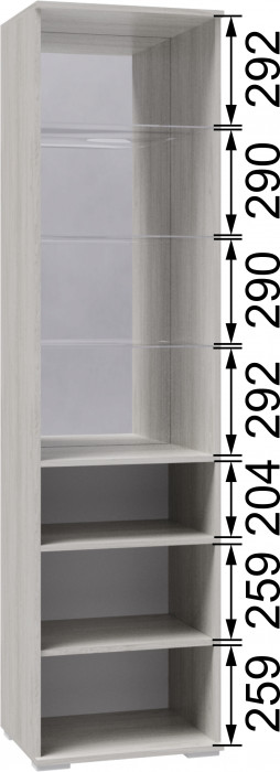 Ричард Пенал со стеклом РШ-2 ясень анкор светлый