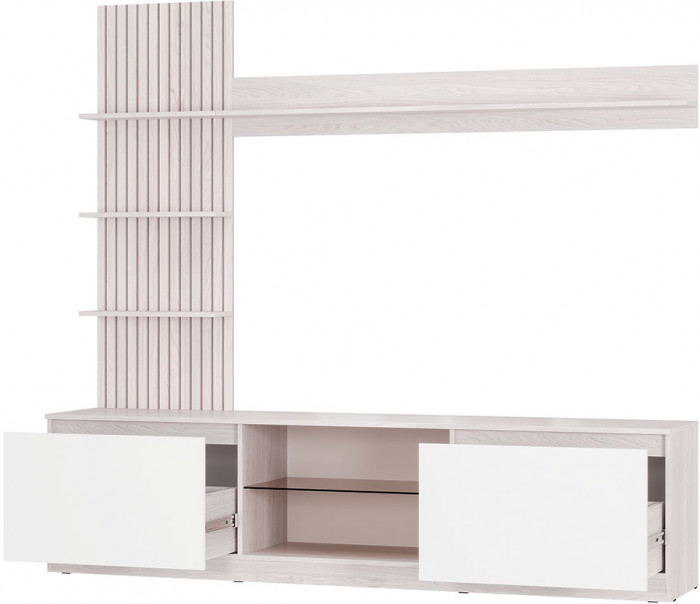 Гостиная "Убер" ГС-05 ясень белый/белый