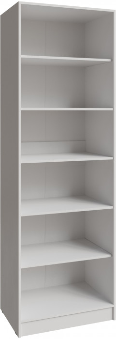 Шкаф Мадрид (0,75) с полками без зеркала, Белый/Ателье светлое