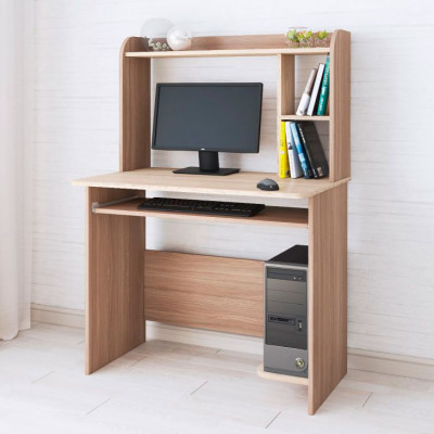 Стол компьютерный Грета-2 (900*1300*600) ясень шимо/дуб сонома