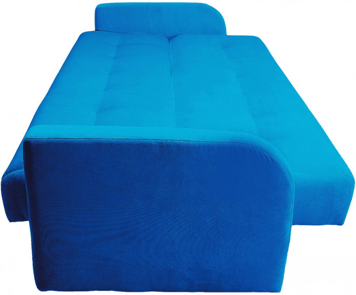 Раскладной диван-кровать, прямой, книжка, цвет серый, велюр, Лондон Люкс 120