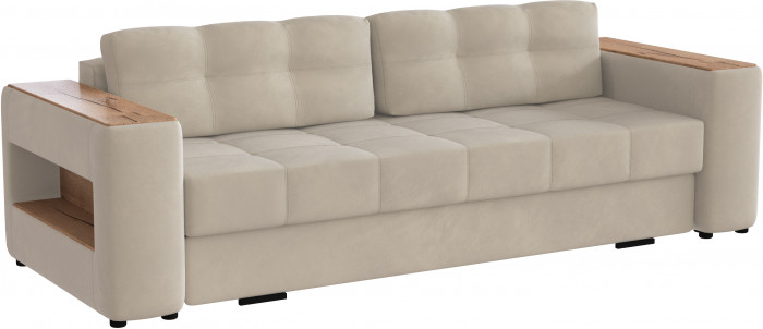 Диван раскладной Доро, бежевый/мдф дуб канадский