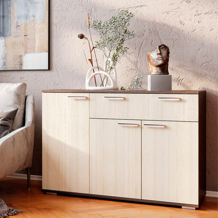 Комод "Стандарт №4" NEW (1200х828х460) венге/лоредо