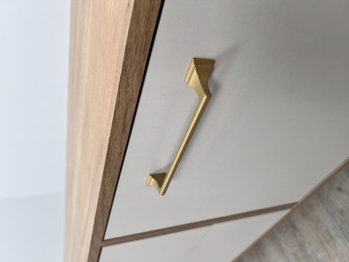 Тумба ТВ Парус-13 дуб крафт золотой/кашемир