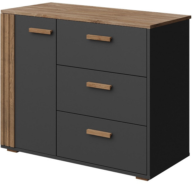 Модульная спальня "Каен" - Дуб стирлинг/Антрацит