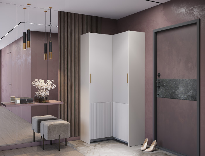 Шкаф угловой "Пандора" ШКУ-07, Кашемир/Айриш МФ03