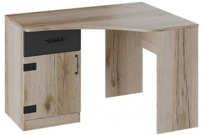 Окланд ТД-324.15.03 Стол письменный угловой (Фон Черный/Дуб Делано)