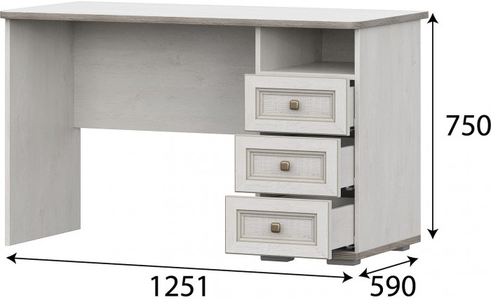 Александрия СТ-101 Стол письменный Серия 3