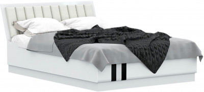 Магнолия Кровать с ортопедическим основанием 160, белый глянец