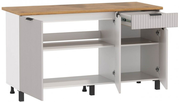 Венера стол 1500 МДФ Кашемир фрезерованный