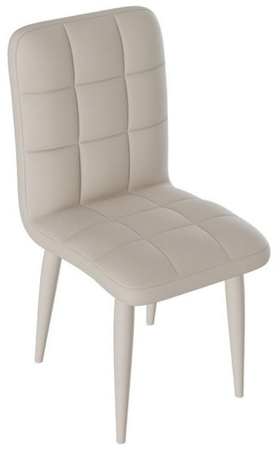 Франк ДП 2-17 Стул (конус) (Белый матовый/Кожзам Белый)