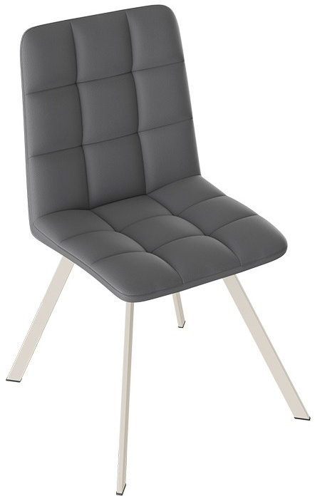 Бруно Стул (паук Т2) (Белый муар/Кожзам Белый)