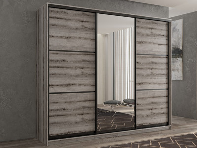 Шкаф-купе Кааппи 2 Эвок Окаменелый 190х45х230 см