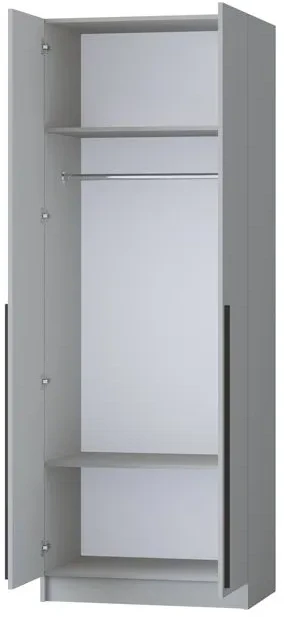 Шкаф Бастион 1000 с антресолью, Серая гавань