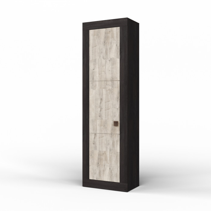 Шкаф-пенал однодверный "Лондон" - Дуб кентерберри/Сосна натуральная