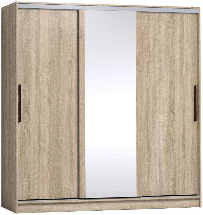 Шкаф-купе с зеркалом Strike 2000 Сонома