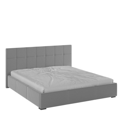 Рио Кровать интерьерная 180 светло-серый квадрат, ортопед