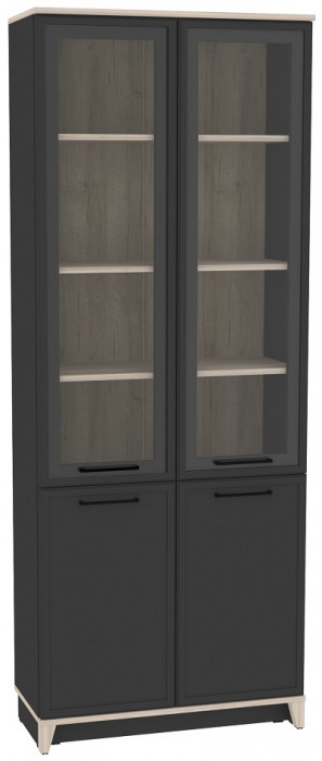 Шкаф книжный Аурелио 8, антрацит