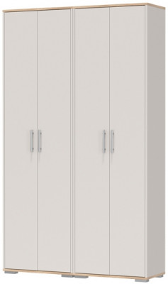 Два шкафа для одежды Домино 2-3430дкз/к.с, дуб крафт золотой/кашемир серый