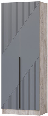 Шкаф Авис 0,8, Дуб эндгрейн/Графит