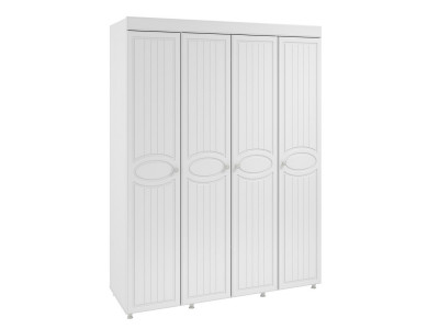 Шкаф 4-х дверный Монако МН-59 белое дерево