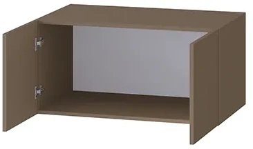 Шкаф Бастион 1000 с антресолью, Молочный шоколад