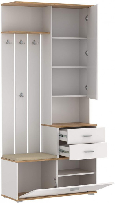 Прихожая модульная Антре 1 Белый