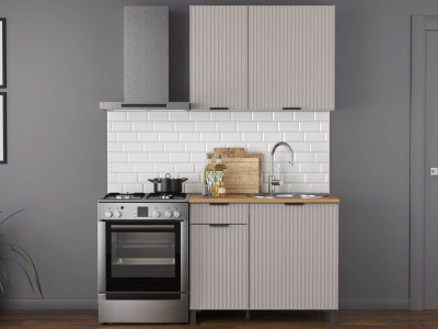 Кухня Венера 1000 МДФ Кашемир фрезерованный