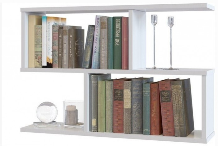 Полка книжная ПК-2, белая