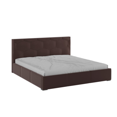 Манука Кровать интерьерная 180 коричневый, ортопед