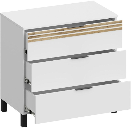 Модульная спальня Нао, набор №1, Дуб вотан/Графит (Профиль МДФ Дуб вотан)