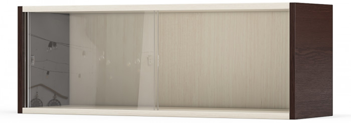 Полка книжная С-МД-КН01, венге/дуб