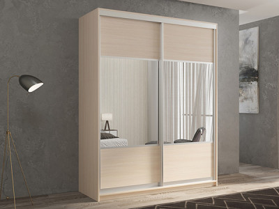 Шкаф-купе Кааппи 6 Дуб молочный 140х60х230 см